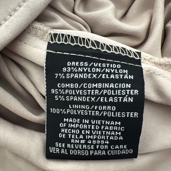 R M Richards Size 14 Black Sequin Lace Overlay Knee length Sheath Dress NEW - Picture 7 of 7